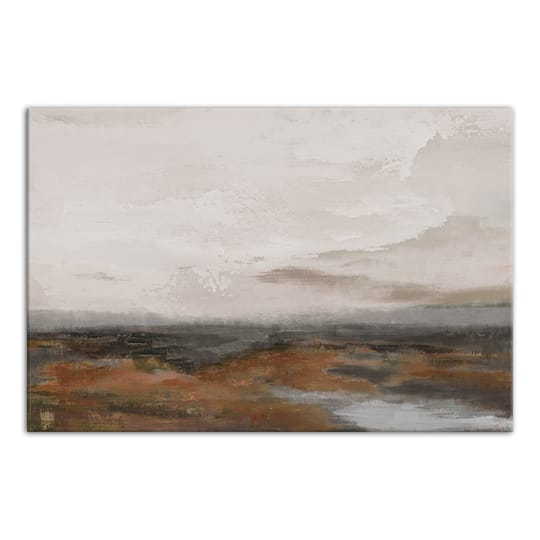 Moody Riverscape 24" x 16" Canvas Wall Art